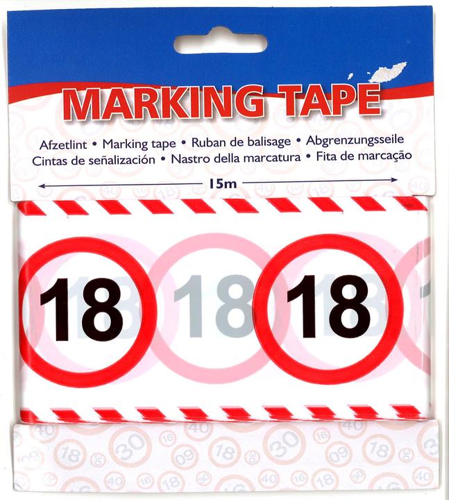 Produktbild Folat Absperrband Geburtstag 18 Jahre
