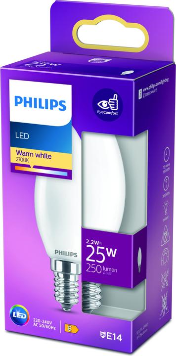 Produktbild Philips Lampe (E14, 2.20 W, 250 lm, 1 x, E)