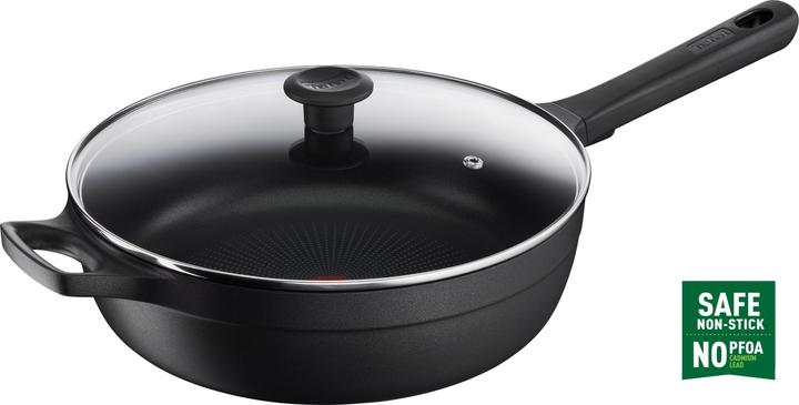 Actual product image Tefal Trattoria Pro braising pan with glass lid (28 cm, Casserole + Stewpot, Cast aluminium)