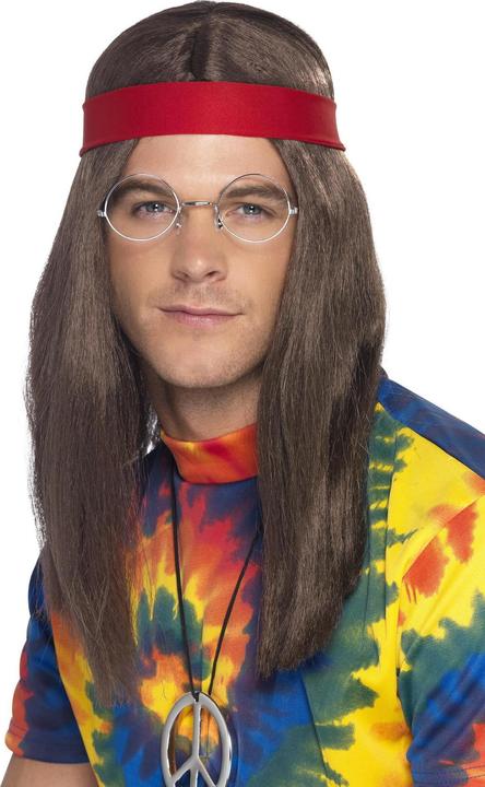Actual product image Smiffys Hippie with glasses & medallion