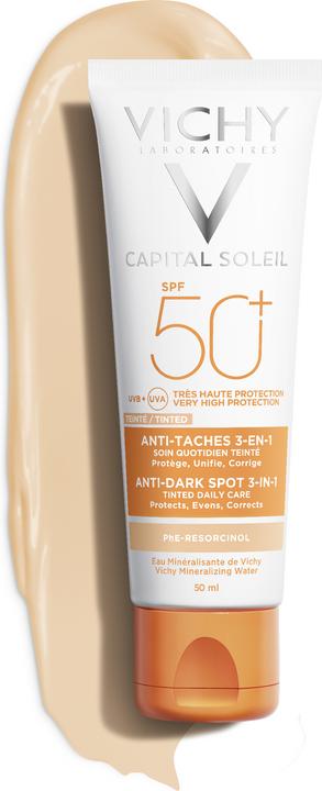 Produktbild Vichy Idéal Soleil Anti Pigmentflecken Gesichtscreme (Sonnencreme Gesicht, SPF 50+, 50 ml, 77 g)
