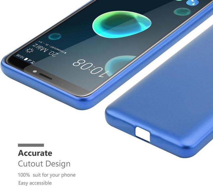 Actual product image Cadorabo TPU Matt Metallic Cover (HTC Desire 12+)
