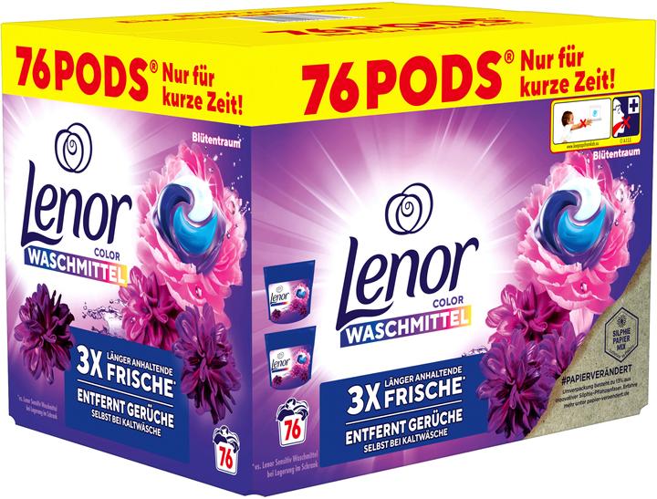 Productafbeelding Lenor Blütentraum (76 Wascycli, Pods)