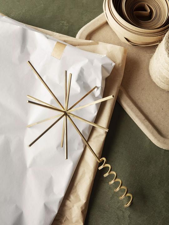 Actual product image Ferm Living Christmas tree topper BRASS gold-coloured