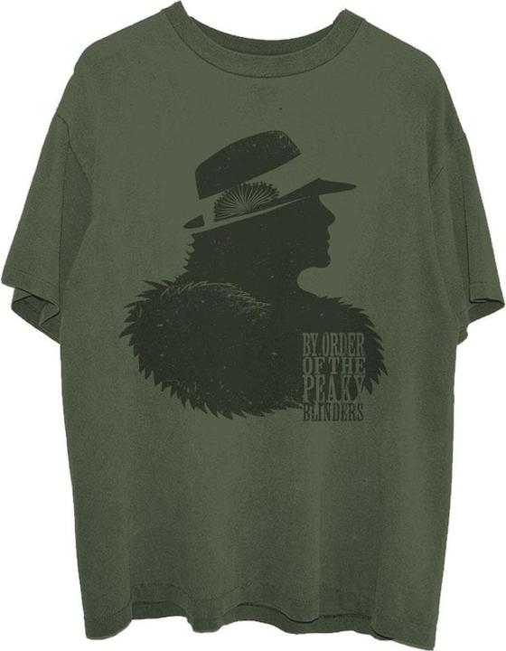 Peaky Blinders Unisex Adult Polly Gray Outline T-Shirt