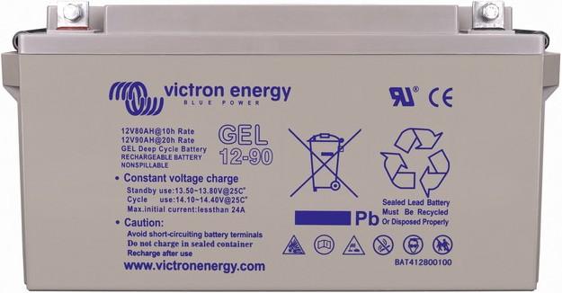 Victron Energy 12V/66Ah GEL Deep Cycle Batterie (12 V, 66 Ah)