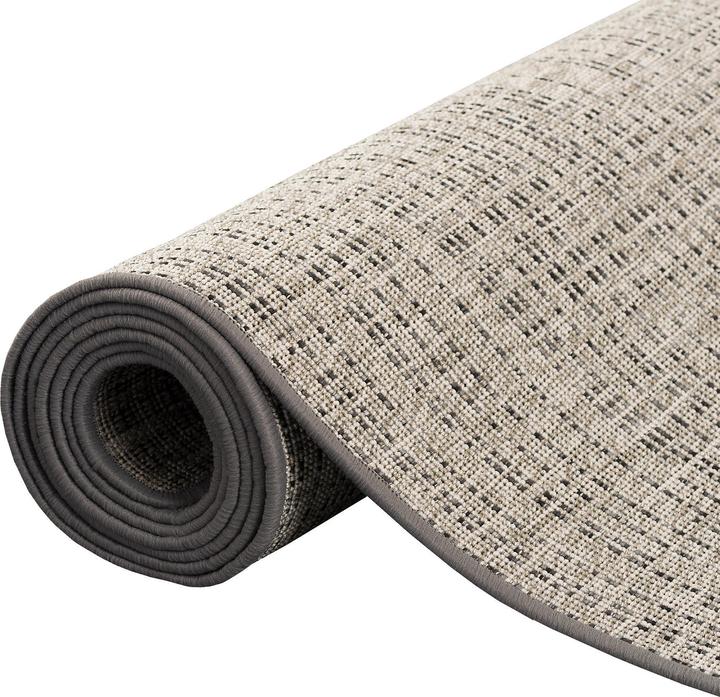 Produktbild Snapstyle Sisal-Optik Designer Flachgewebe Teppich Pure Beige Grau Meliert (160 x 200 cm)