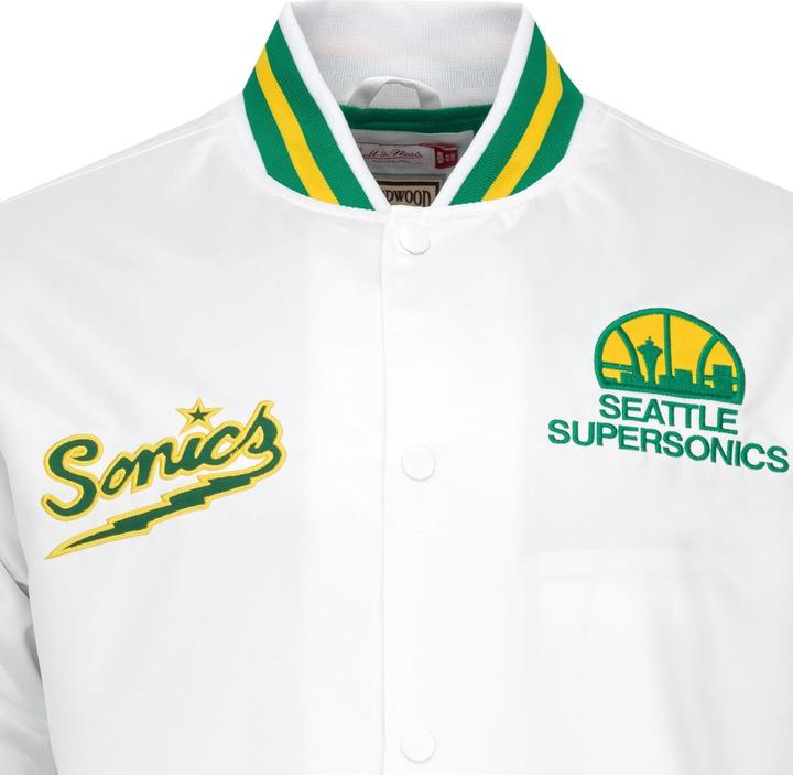 Actual product image Mitchell & Ness City Lightweight Satin Jacket Seattle SuperSonics - M (M)
