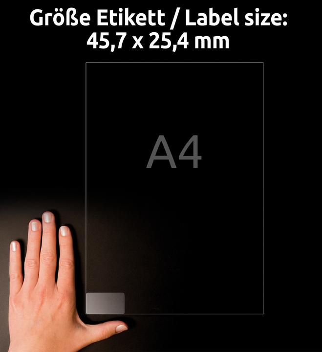 Actual product image Avery Transparent labels