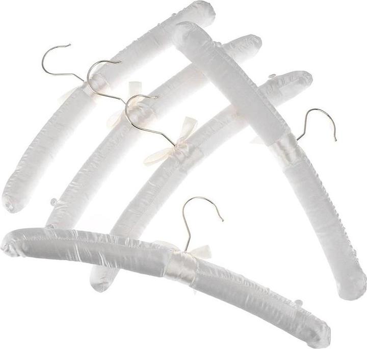 Produktbild JTI 5x gepolsterte Kleiderbügel - Satinmaterial (5 x)