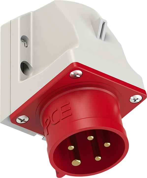 Actual product image PCE CEE Wall Plug 400V 16A IP44 515-6 (CEE 16/5)