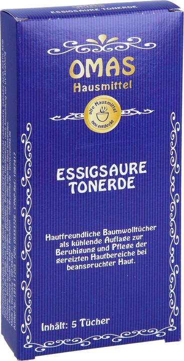 Produktbild Coolike Essigsaure Tonerde Baumwoll-Kompressen, 5 St. Tücher (Körperlotion)
