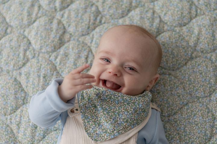 Actual product image Bibs x Liberty Bandana Bib, Camomille Lawn Violet Sky