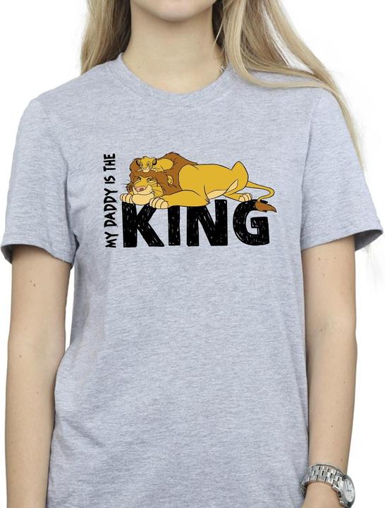 Immagine prodotto Disney The Lion King Daddy Is King Maglietta Ampia Donna (XL)