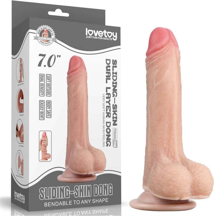 Actual product image Lovetoy Sliding Skin Dildo