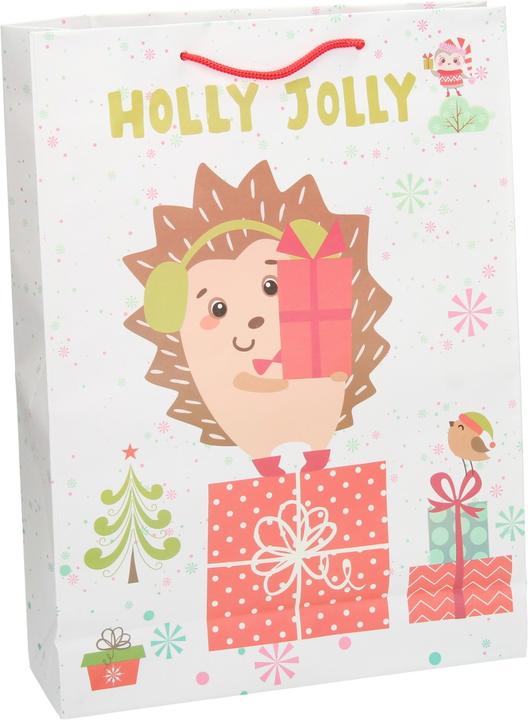 Actual product image No Name Gift Bag Christmas Hedgehog, 34cm (Gift bag)