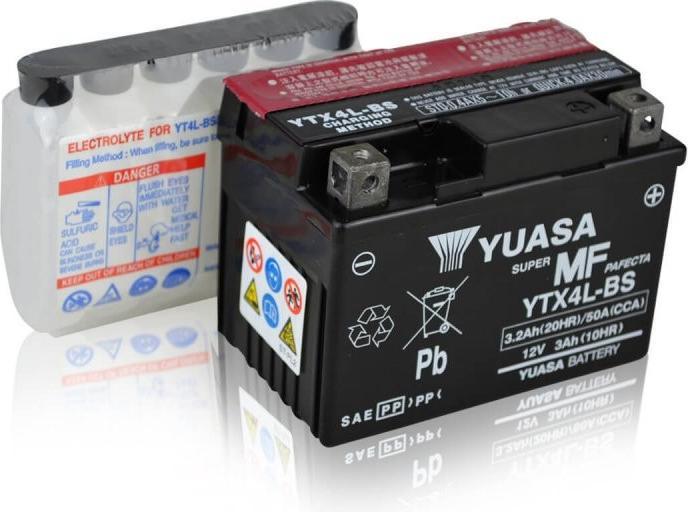 Image du produit Yuasa Batterie de moto YTX4LBS (12 V, 3.20 Ah, 50 A)