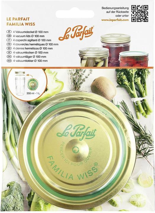 Produktbild Le Parfait Familia Wiss Vakuumdeckel 'Familia Wiss' (4 Stk.)