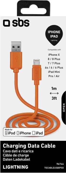 Immagine prodotto SBS Cavo dati USB 2.0 - Apple Lightning (1 m, USB 2.0)