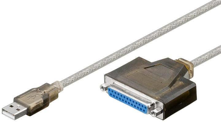 Immagine prodotto Goobay Cavo stampante USB, trasparente, 1,5 m (1.50 m, Parallelo (stampante))