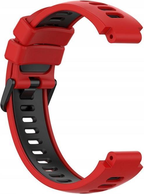 Produktbild Garmin Silikonarmband für G02 – rot und schwarz