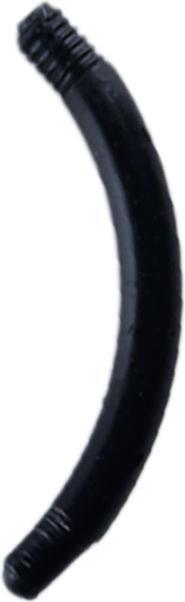 Star Piercing Micro Bananen-Stab schwarz (ohne Messing, Acryl)