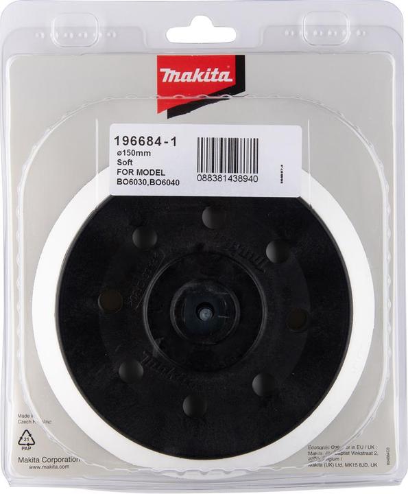 Image du produit Makita Ø 150mm Disque de ponçage Soft BO6030/BO6040 (Souple)