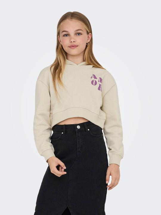 Produktbild Only Normal geschnitten Rundhals Gerippte Ärmelbündchen Tief angesetzte Schulter Sweatshirt Sweatshirt (146)