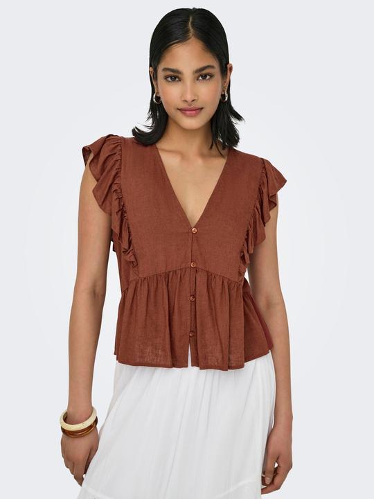 Image du produit Only Normal geschnitten V-Ausschnitt Top Top (L)