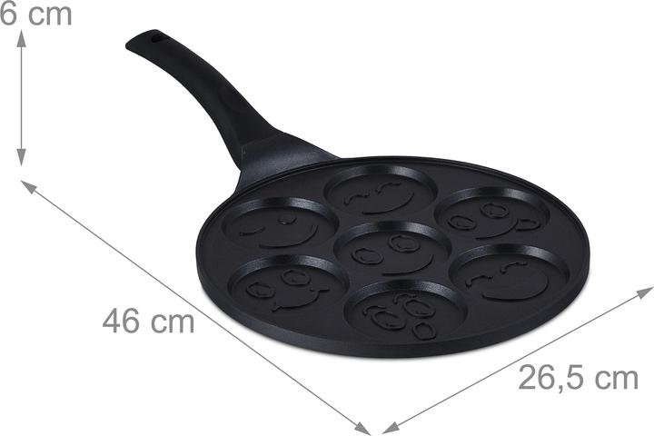 Produktbild Relaxdays Pancake-Pfanne (2.65 cm, Pfannenset + Topfset, Aluminium)