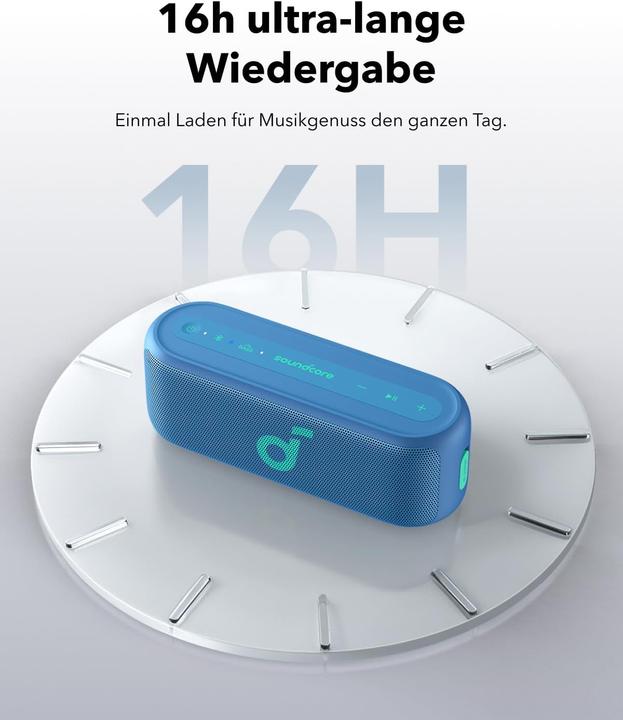 Actual product image Anker Tragbarer Bluetooth-Lautsprecher (16 h, Rechargeable battery operated)