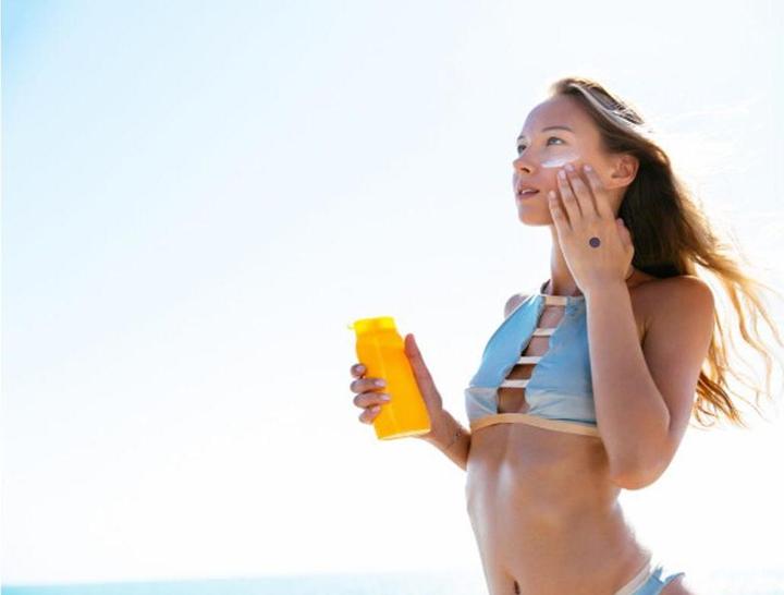 Actual product image SaferSun UV Warning Sticker EN 8 (Suntan cream, 500 g)