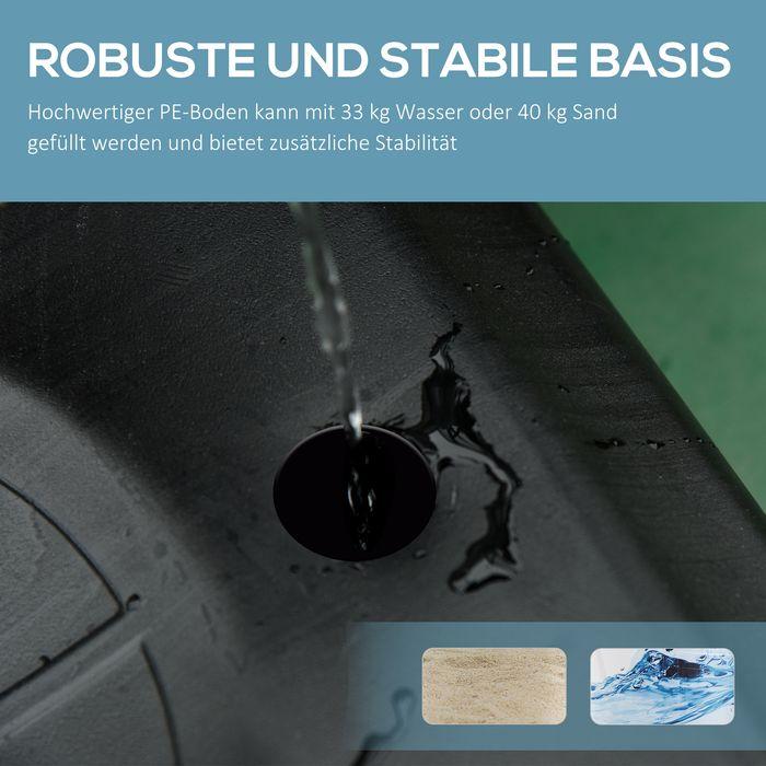 Actual product image Swisshandel24 Basketballständer Outdoor mit Rollen, 160-210 cm höhenverstellbar Basketballkorb