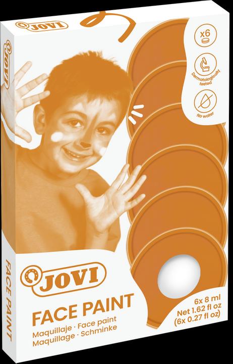 Produktbild Jovi Fasching-Schminke Face Paint Creme Make up, 1 Dose mit 8 ml, weiss