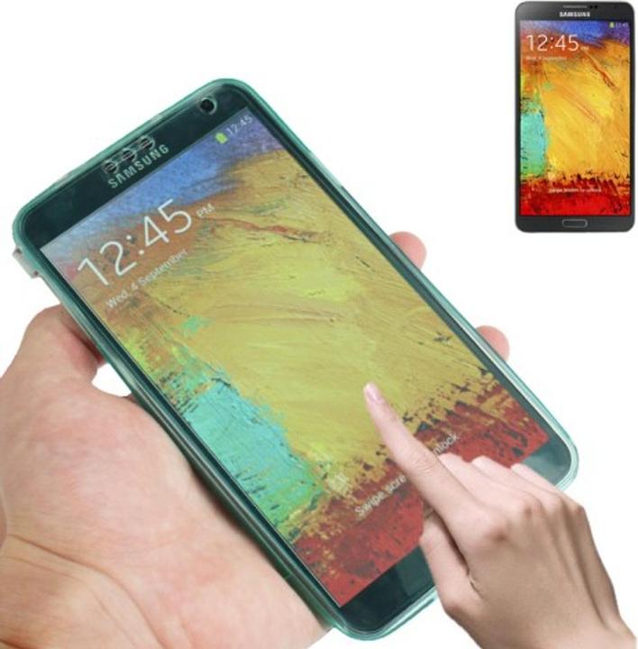 Actual product image König Design Mobile phone case Flip landscape for mobile Samsung Galaxy Note 3 Turquoise (Samsung Galaxy Note 3)