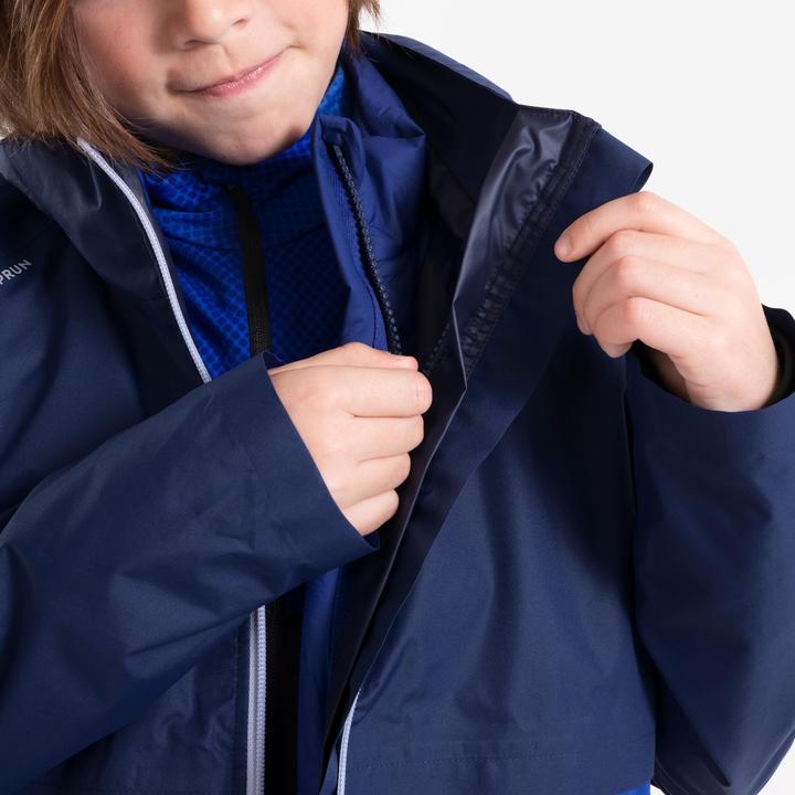 Produktbild Kiprun Laufjacke Kinder 3-in-1 wasserdicht herausnehmbare Innenjacke - blau (164)
