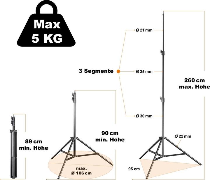 Produktbild Walimex Sirius 160 B-LED Basic Set (Flächenleuchte)