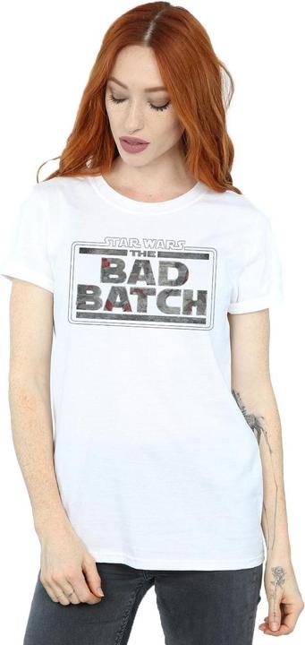 Immagine prodotto Star Wars The Bad Batch Texture Logo Maglietta Ampia Donna (XXL)