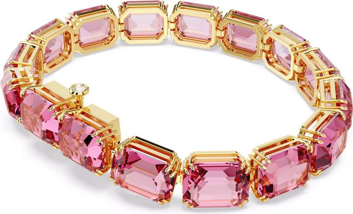 Swarovski Millenia Armband Oktagon Schliff Rosa Gold (19 cm, Swarovski Metall)