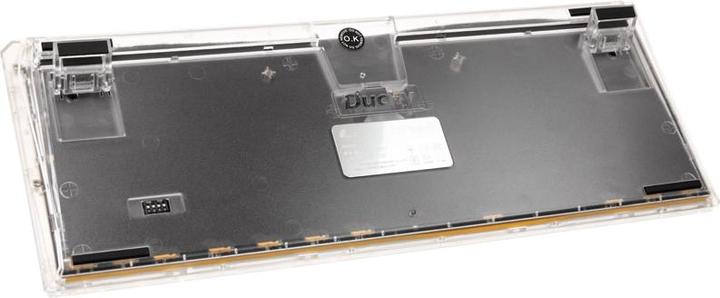 Actual product image Ducky One 3 Aura White TKL Gaming Keyboard, RGB LED - MX-Blue (DE, Cable)
