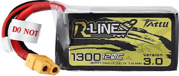 Produktbild AccuCell Akku, 1300mAh, 22.2V, 120C 6S R-Line V3 XT60-Stecker für Modellbau, Drohne, Multicopter, Quadrocopte (22.20 V, 1300 mAh)
