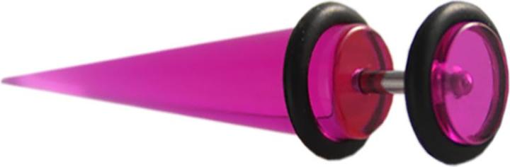 Produktbild Star Piercing Fake Expander violett Transparent (ohne Messing, Acryl)