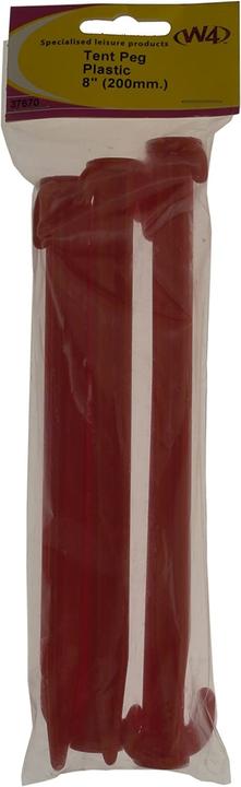 Actual product image W4 8in plastic tent pegs (5 pieces)