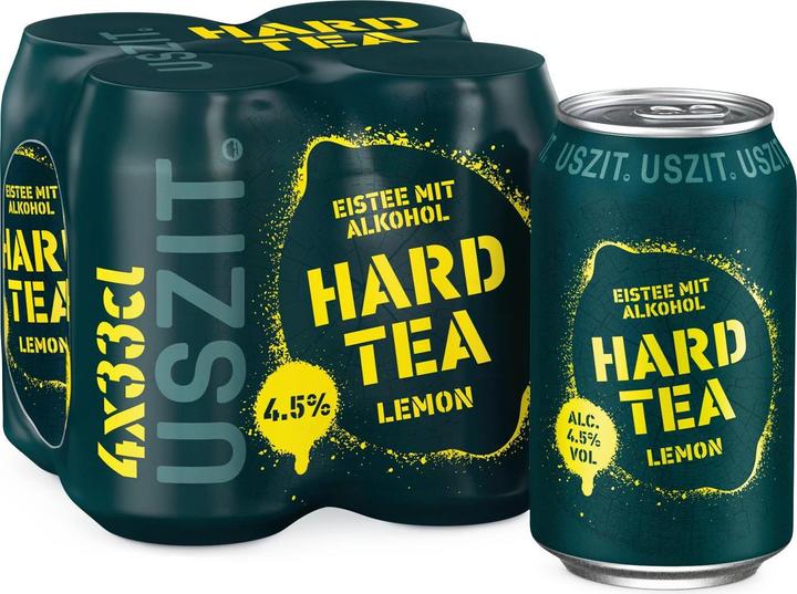Produktbild Uszit Hard Tea Lemon (4 x 33 cl)