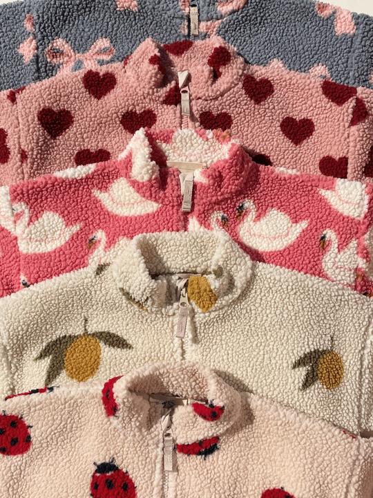 Produktbild Konges Slojd Jody Teddyjacke Ladybug Sand (122)