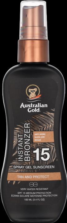 Actual product image Australian Gold Instant bronzer (Sun spray, Sun gel, SPF 15, 100 ml)