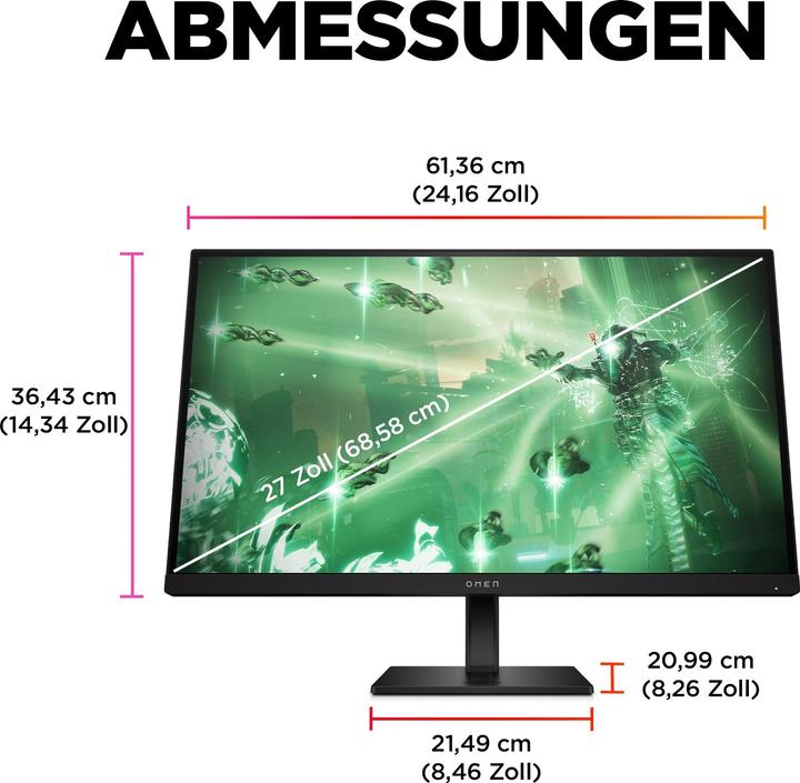 Immagine prodotto HP Omen 27q (2560 x 1440 pixel, 27")