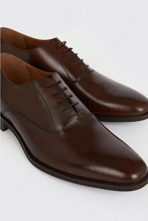 Actual product image Burton Mens 1904 Plain Leather Oxford Shoes (42)