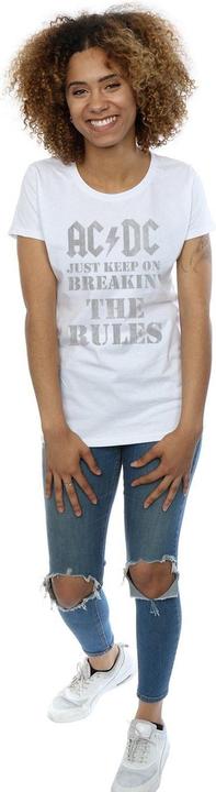 Produktbild AC/DC WomensLadies Just Keep On Breaking The Rules TShirt aus Baumwolle (M)