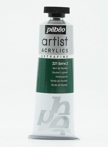 Actual product image Pebeo Artist Acrylics extrafine (Hooker Green, 37 ml)